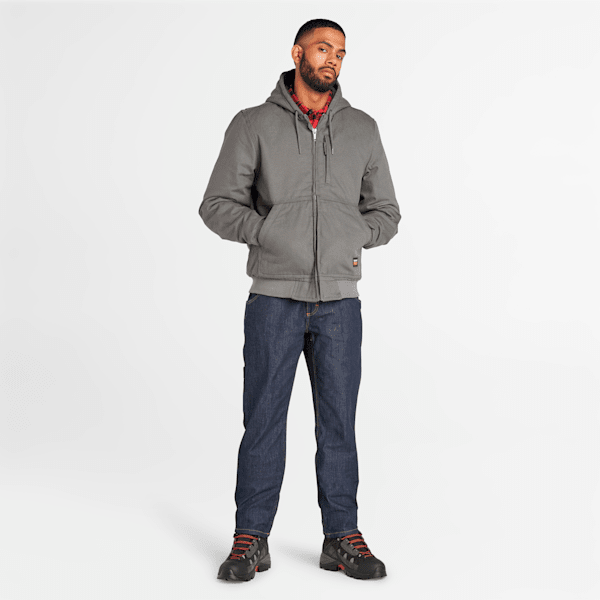 Men's Timberland PRO? Gritman Fleece-Lined Hooded Canvas Jacket