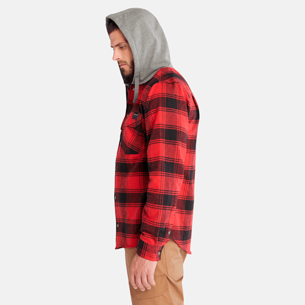 Men's Timberland PRO? Woodfort Midweight Flannel Sweatshirt Hoodie