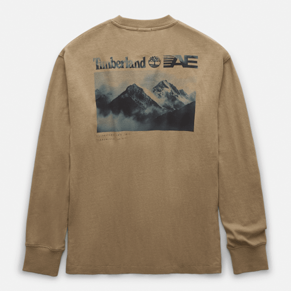 Timberland x AE Long Sleeve Mountain Graphic T-Shirt
