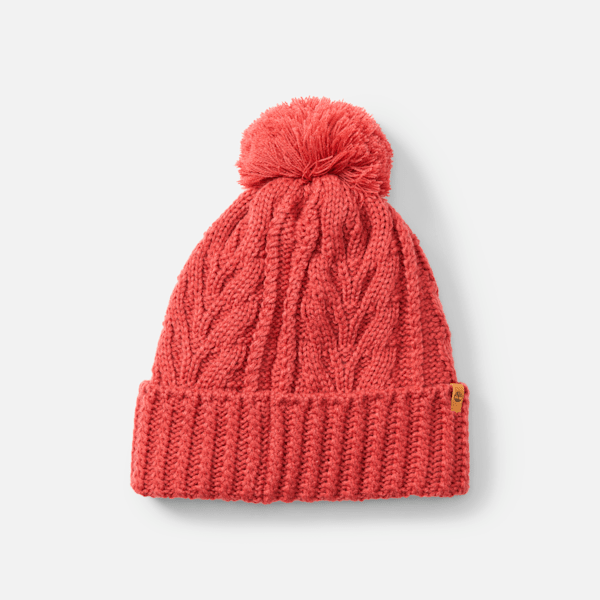 Women's Autumn Woods Cable Beanie with Pom