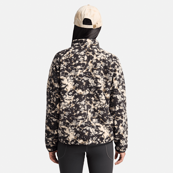 Women's Printed Full-Zip High Pile Fleece Jacket