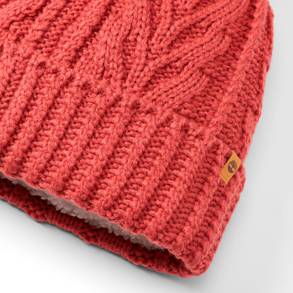 Women's Autumn Woods Cable Beanie with Pom