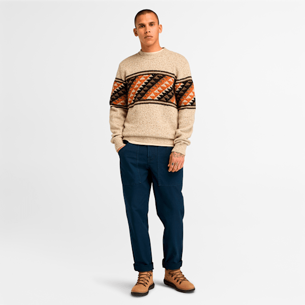 Men's Farisle Crew Neck Sweater