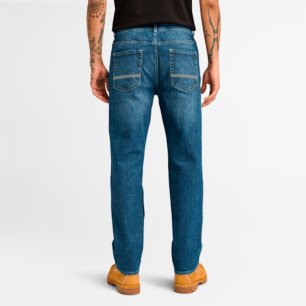 Men's Stretch Core Indigo Denim Straight Fit Pant