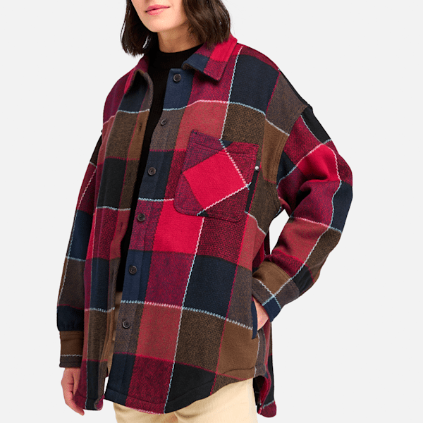 Women's Heavy Flannel Long Overshirt