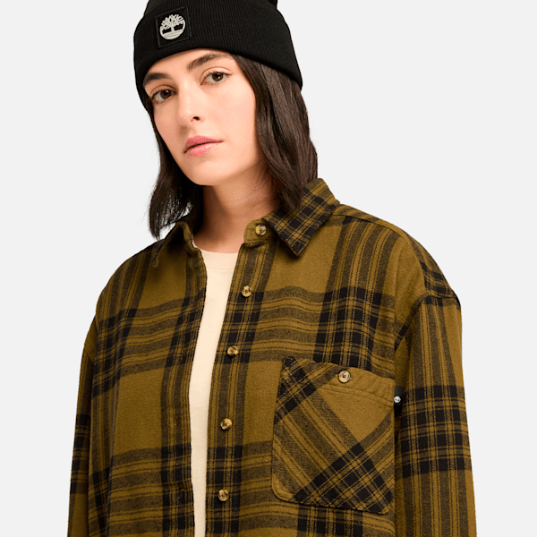 Women's Midweight Flannel Pocket Shirt
