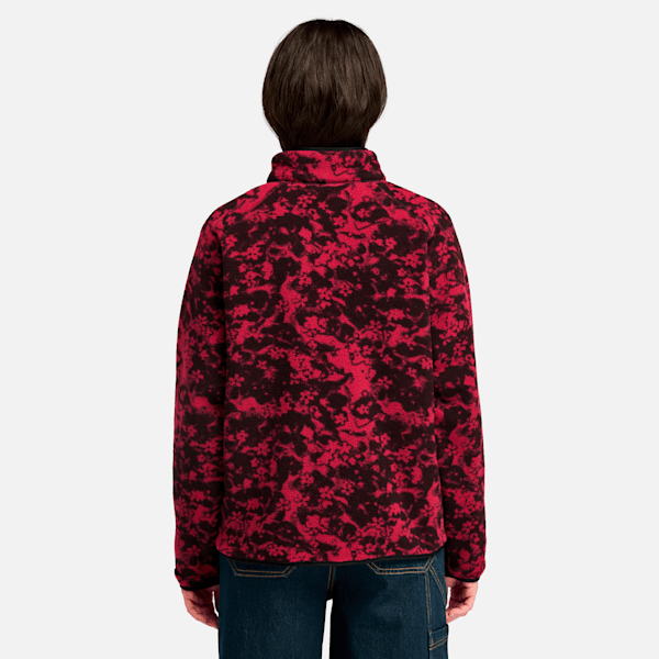 Women's Printed Full-Zip High Pile Fleece Jacket