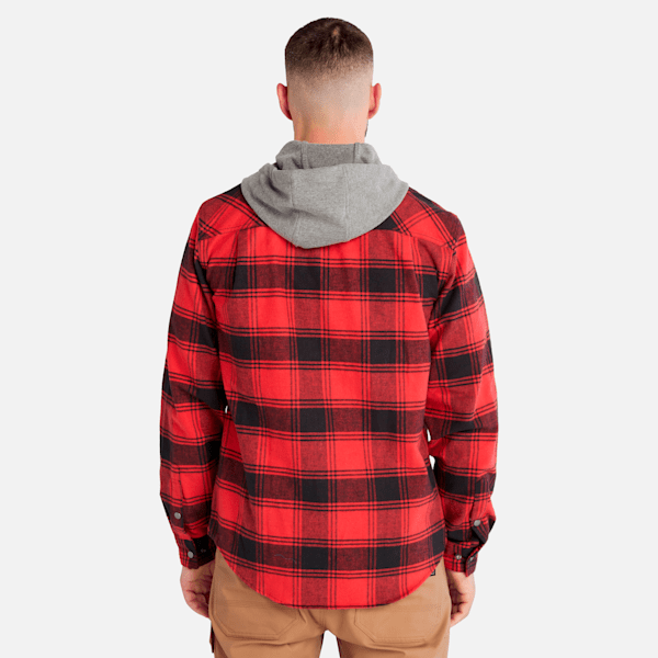 Men's Timberland PRO? Woodfort Midweight Flannel Sweatshirt Hoodie