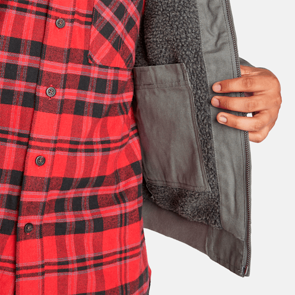 Men's Timberland PRO? Gritman Fleece-Lined Hooded Canvas Jacket
