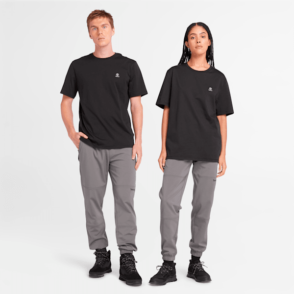 Short Sleeve Woven Badge T-Shirt