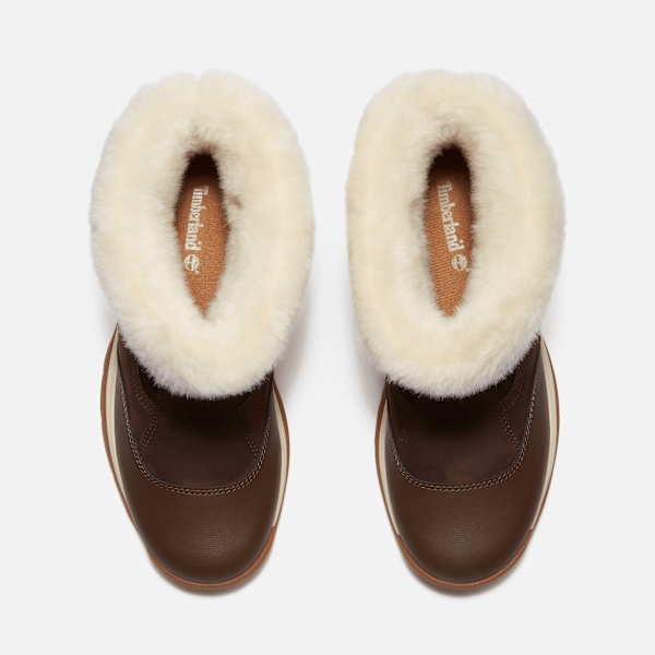 Women's White Ledge Mid Pull On Waterproof Snow Boot