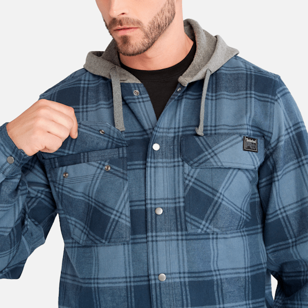 Men's Timberland PRO? Woodfort Midweight Flannel Sweatshirt Hoodie