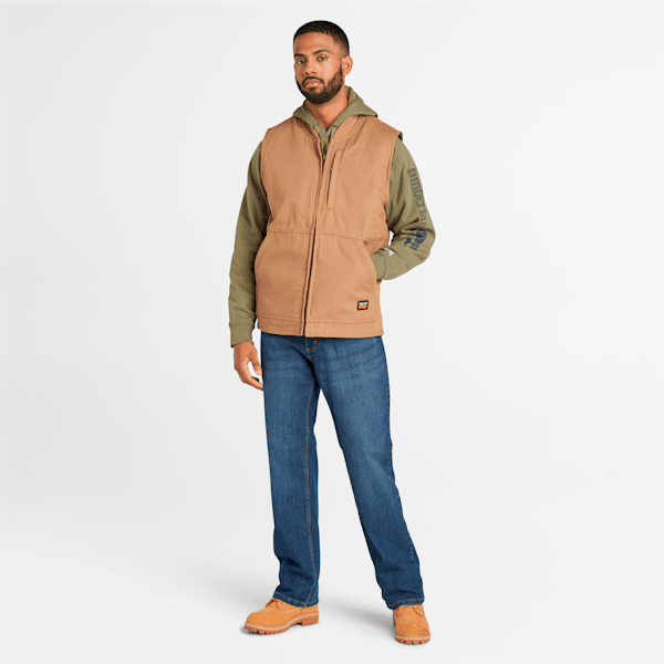 Men's Timberland PRO? Gritman Fleece-Lined Canvas Vest