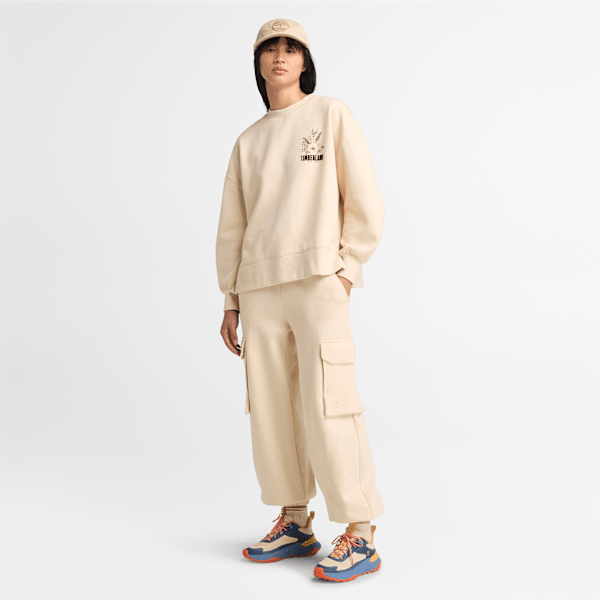 Women's Brushed Chest Graphic Crew Sweatshirt