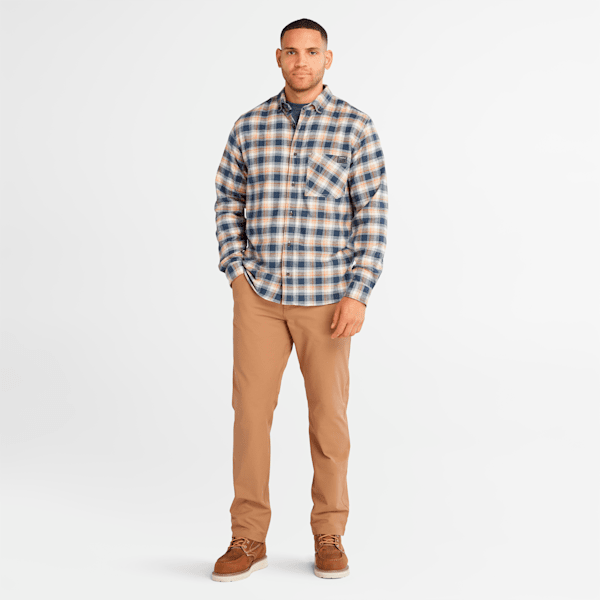 Men's Timberland PRO? Woodfort Lightweight Flannel Flex Shirt