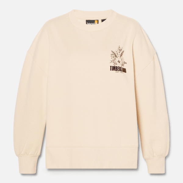 Women's Brushed Chest Graphic Crew Sweatshirt
