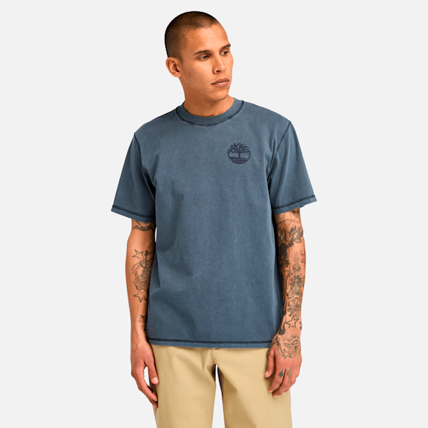 Men's Merrymack River Garment Dye Back Graphic T-Shirt