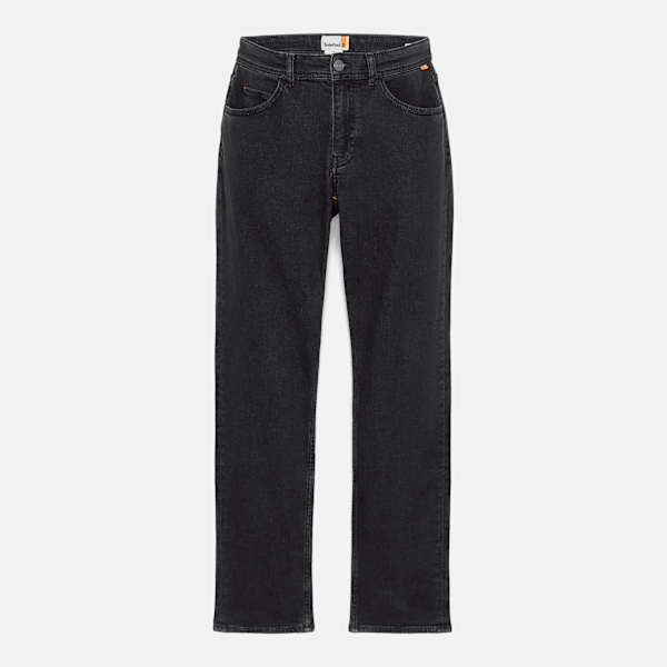 Men's Stretch Washed Black Denim Pant