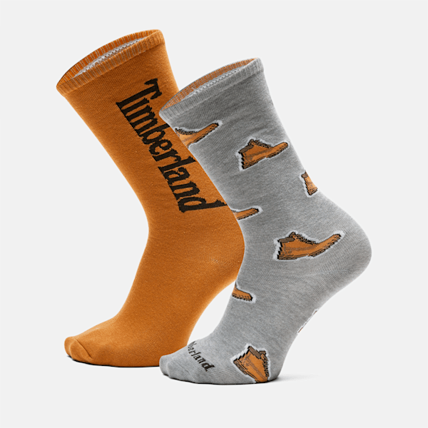 2-Pack Timberland? All Over Print Crew Sock