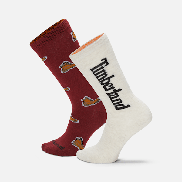 2-Pack Timberland? All Over Print Crew Sock