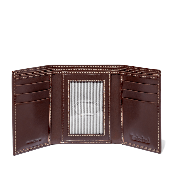 Men's Smooth Leather Trifold Wallet