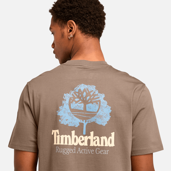 Men's Rugged Active Gear Back Graphic T-Shirt