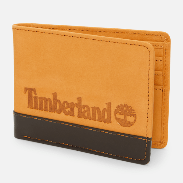 Men's Red Bank Two-Tone Billfold Wallet
