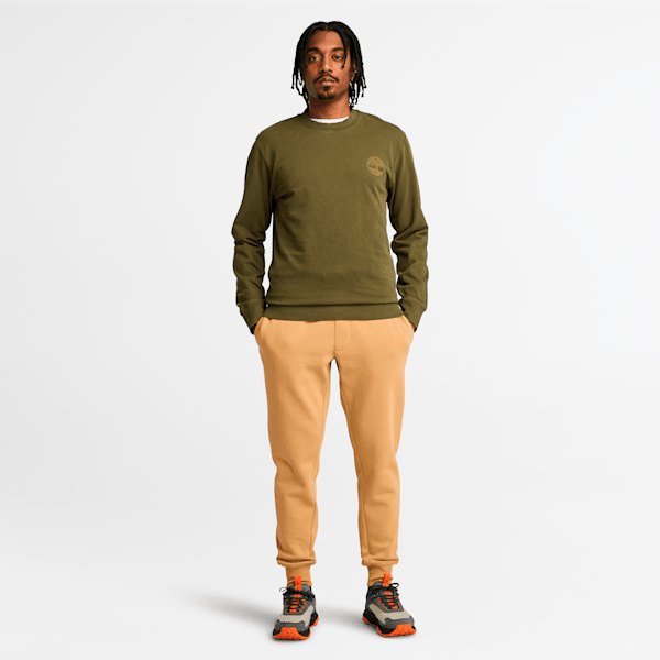 Men's Merrymack River Garment Dye Back Graphic Crew Neck Sweatshirt