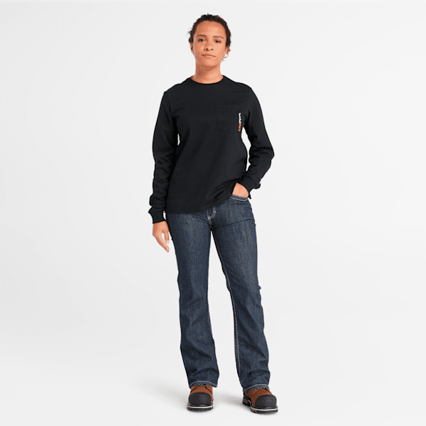 Women's Timberland PRO? Cotton Core Flame-Resistant Long-Sleeve T-Shirt