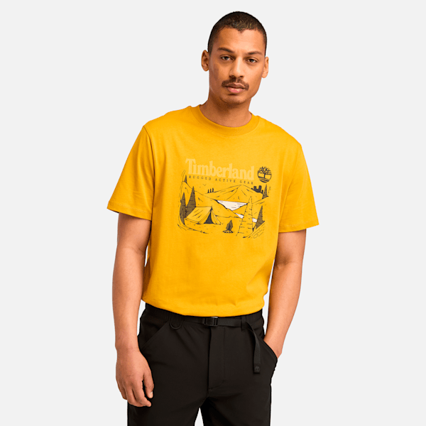 Men's Outdoor Inspired Camping Graphic T-Shirt