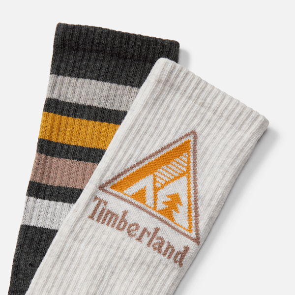 2-Pack Quad Stripe Crew Sock