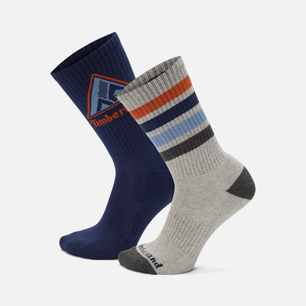 2-Pack Quad Stripe Crew Sock