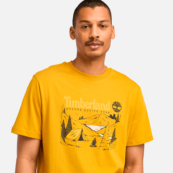 Men's Outdoor Inspired Camping Graphic T-Shirt