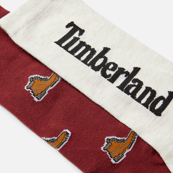 2-Pack Timberland? All Over Print Crew Sock