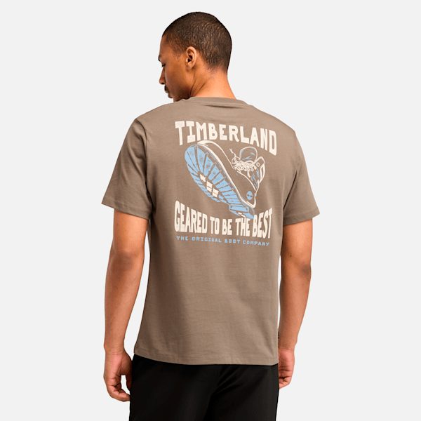 Men's Work Inspired Back Graphic Short Sleeve T-Shirt