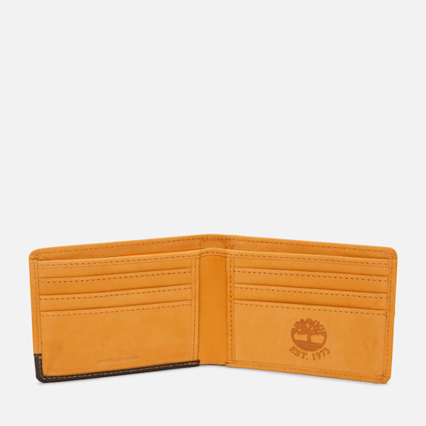 Men's Red Bank Two-Tone Billfold Wallet