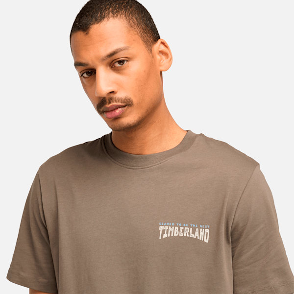 Men's Work Inspired Back Graphic Short Sleeve T-Shirt