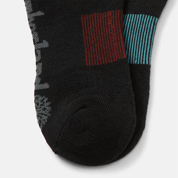 Men's 2-Pack Top Stripe Lockup No Show Sock