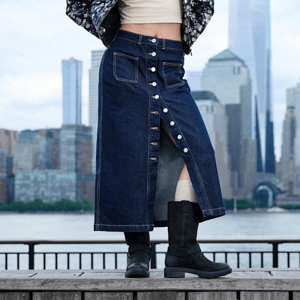 Women's?REFIBRA? Denim?Long Skirt