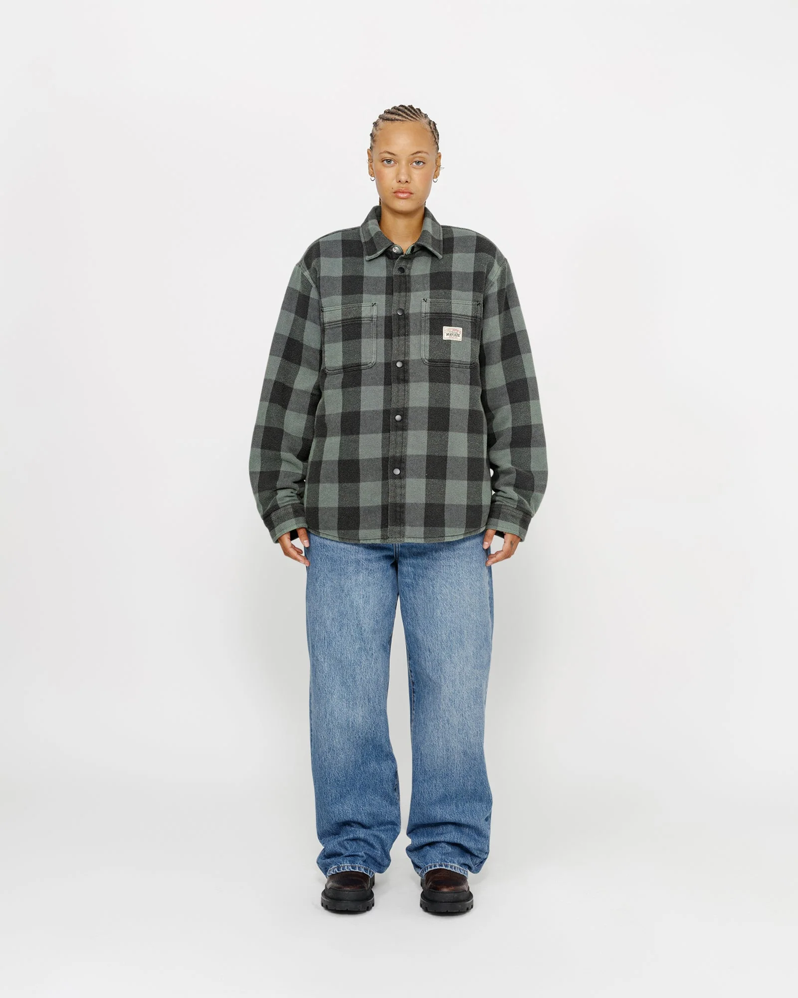 SHERPA LINED BUFFALO PLAID SHIRT