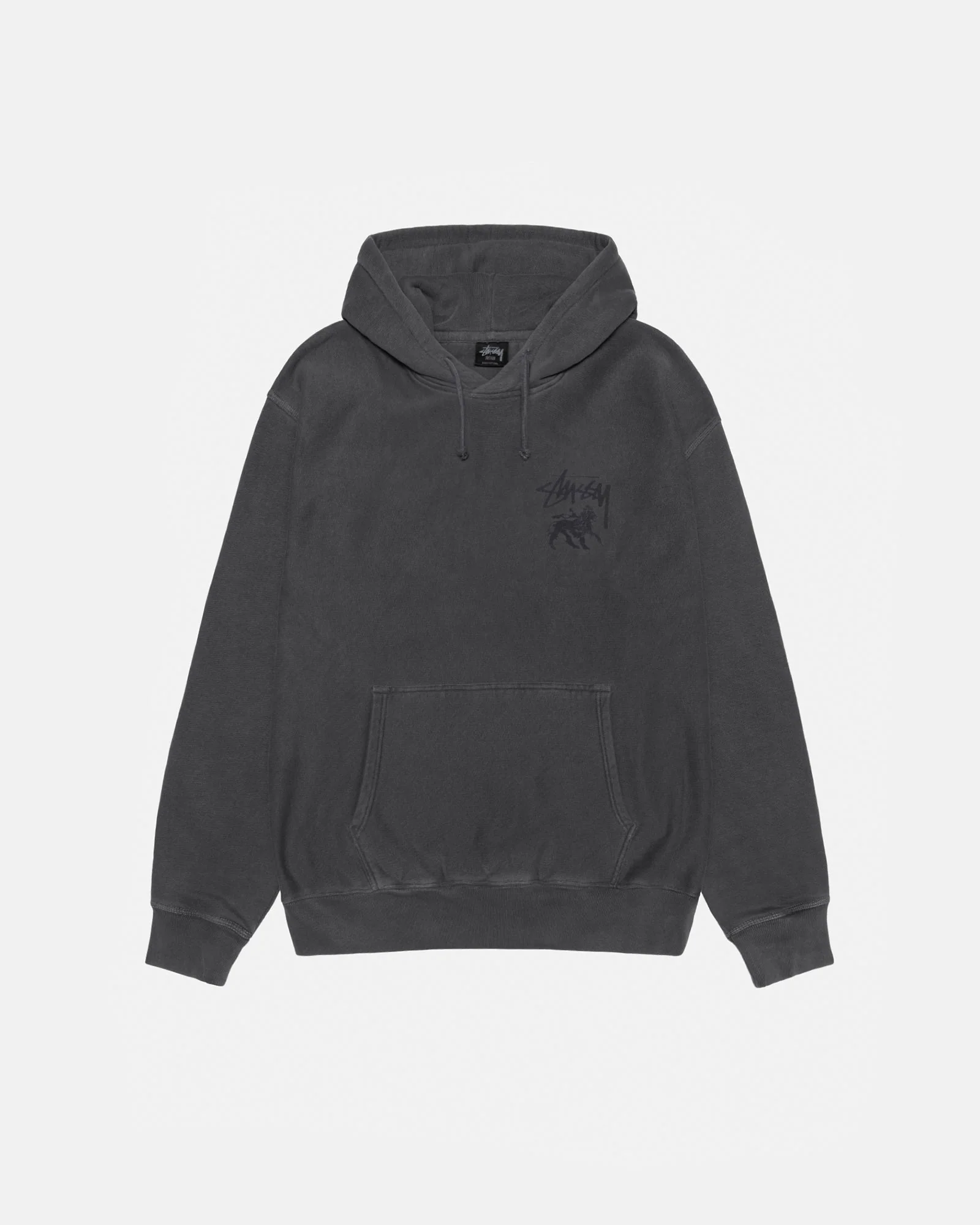 RASTA LION HOODIE PIGMENT DYED