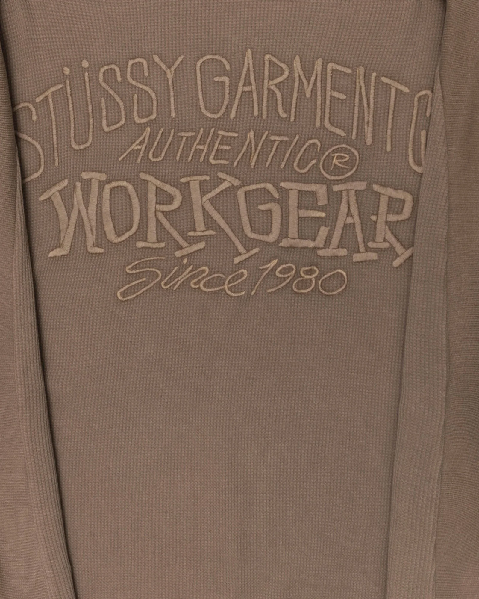 WAFFLE LINED ZIP HOODIE