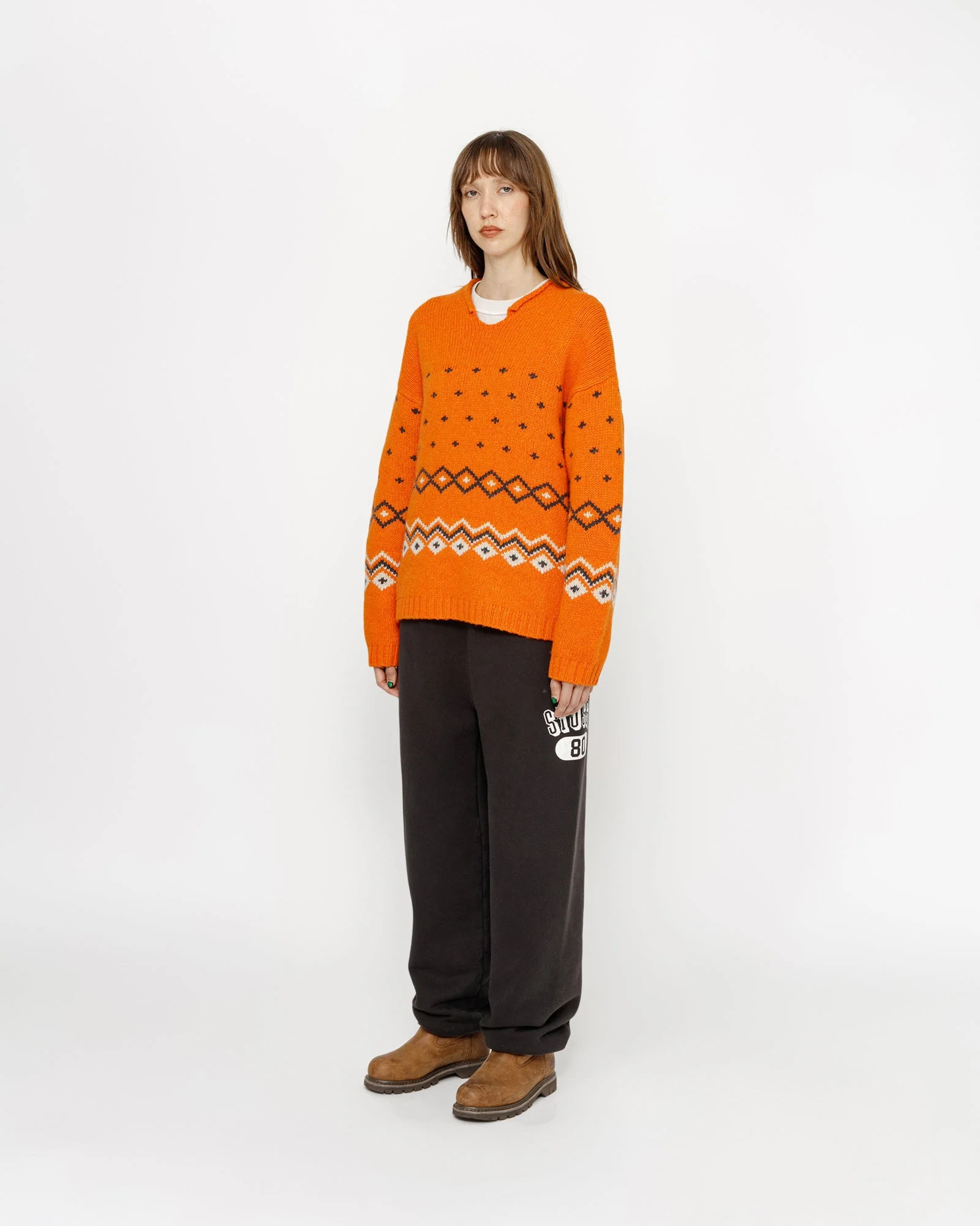 ROLL NECK FAIRISLE SWEATER