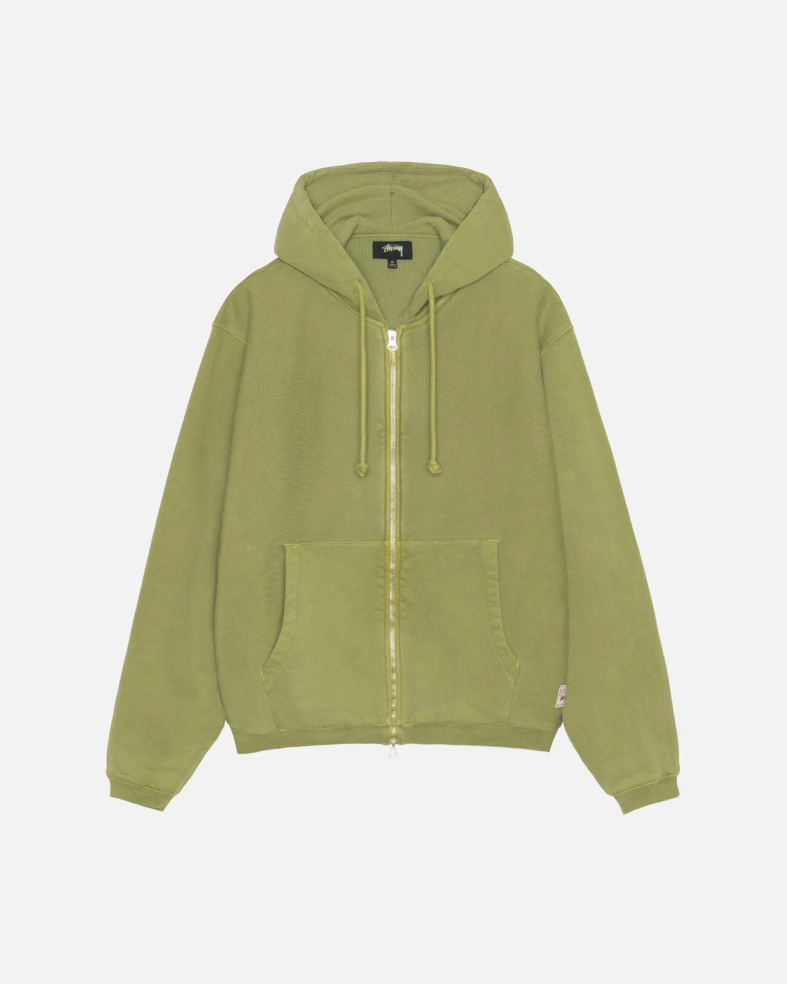 WAFFLE LINED ZIP HOODIE