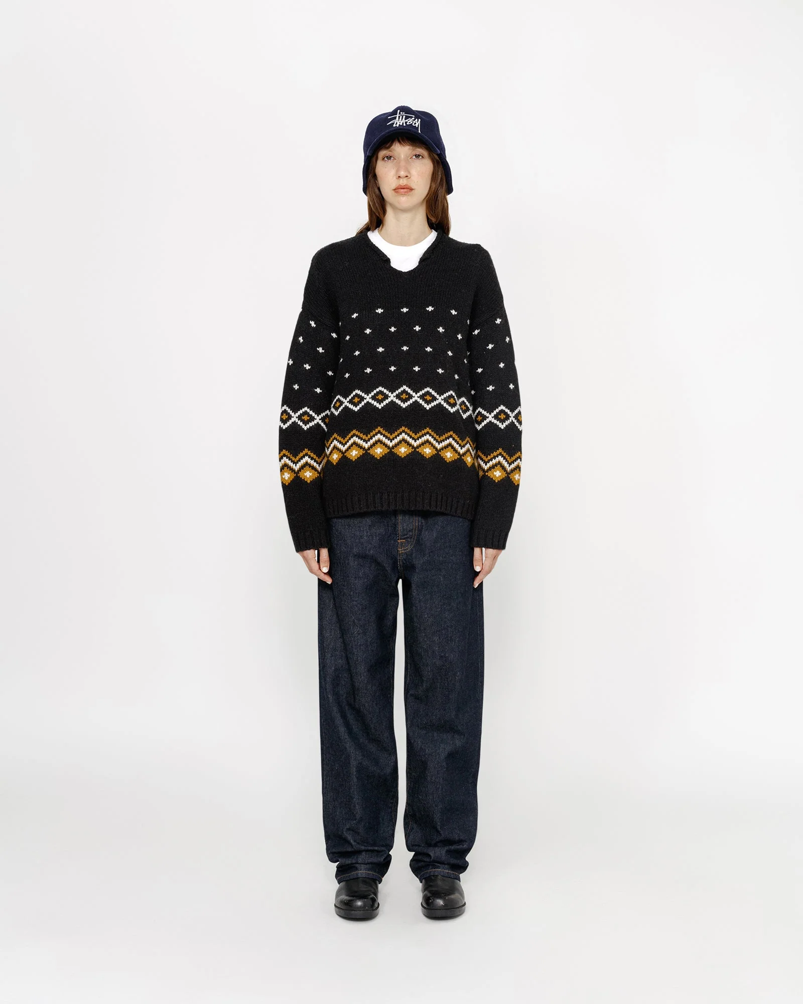 ROLL NECK FAIRISLE SWEATER