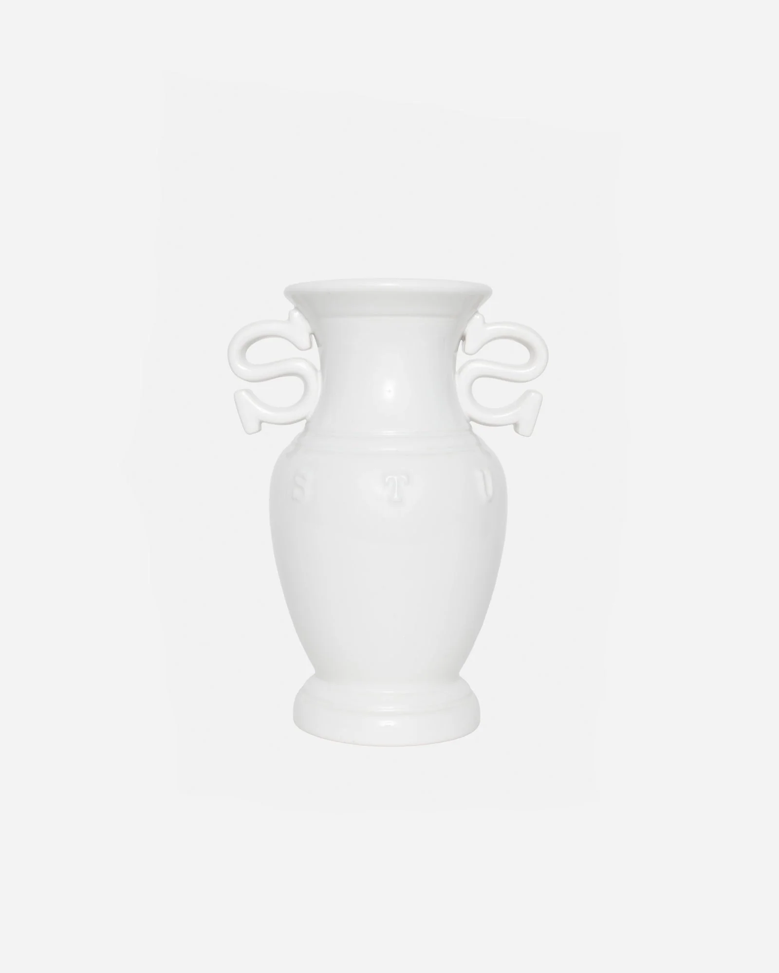 S HANDLE CERAMIC VASE