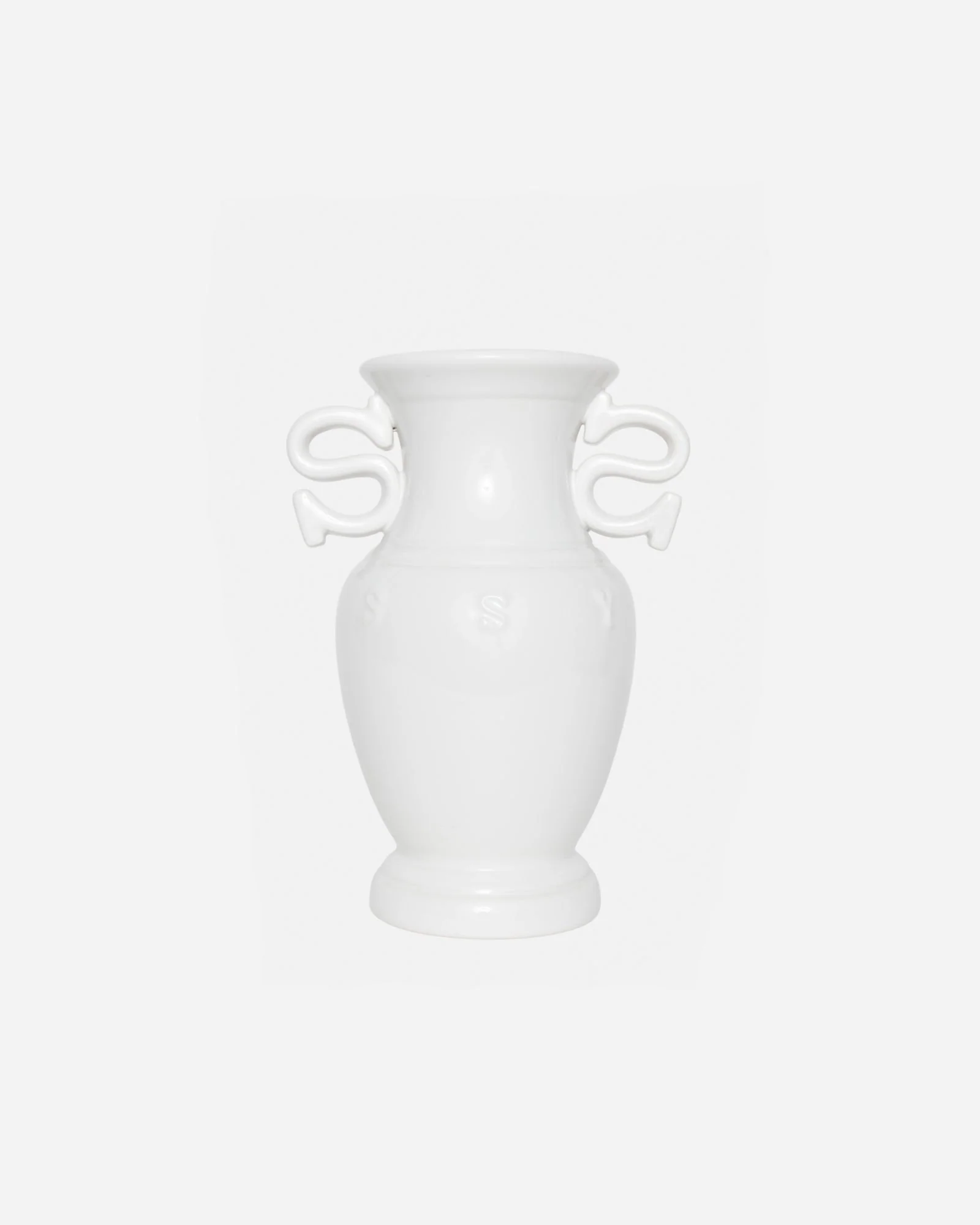 S HANDLE CERAMIC VASE