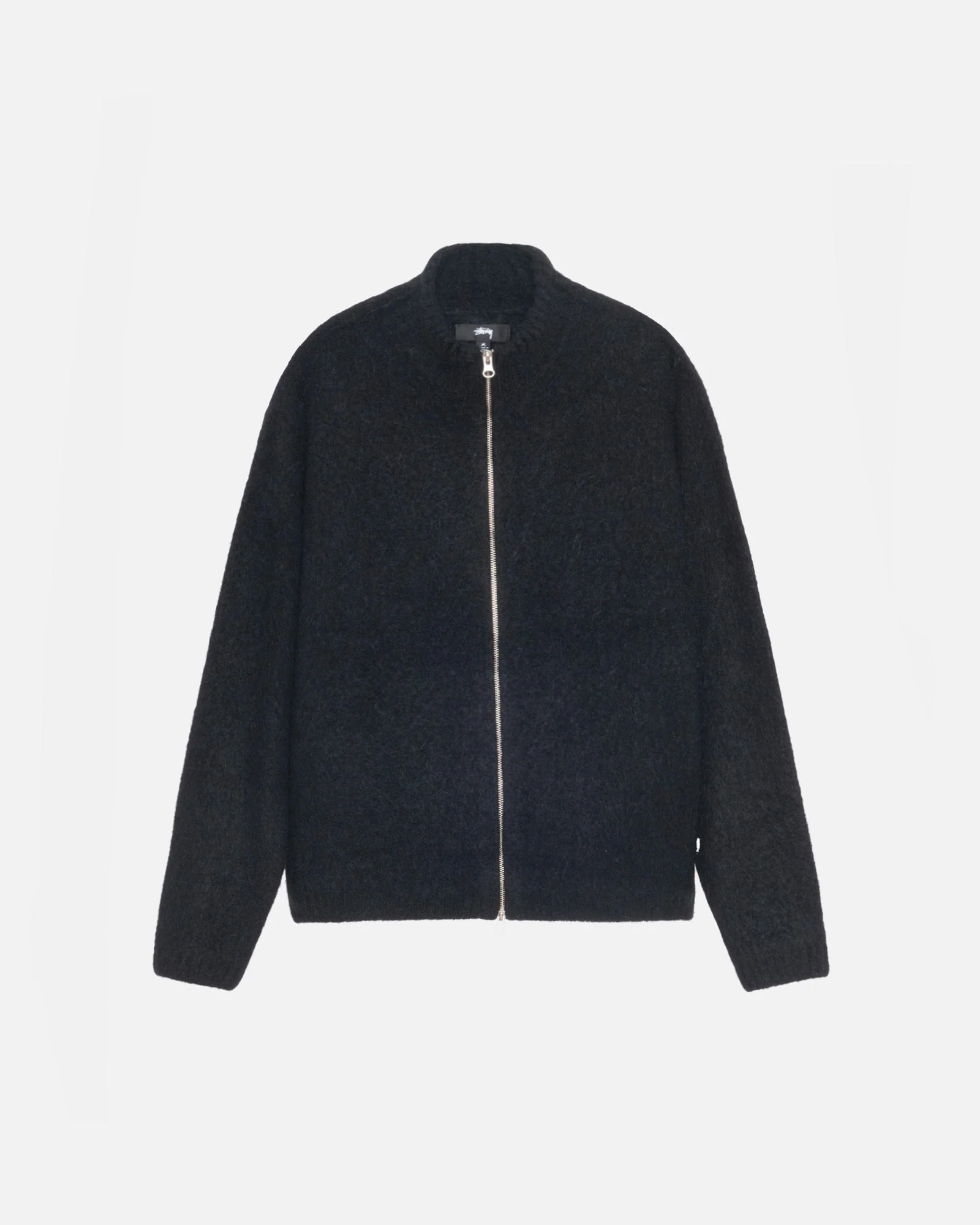 FULL ZIP BRUSHED MERINO SWEATER