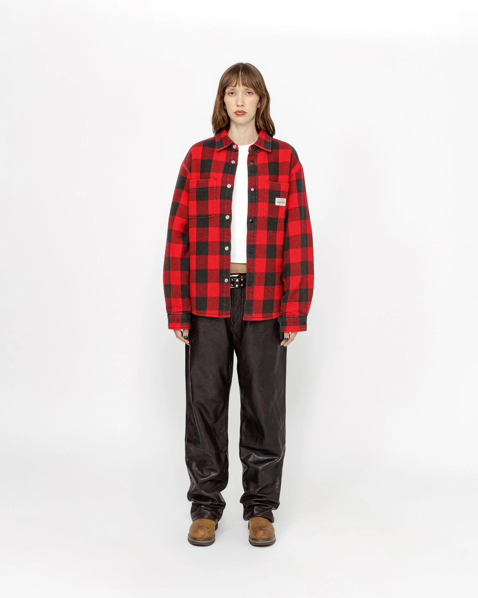 SHERPA LINED BUFFALO PLAID SHIRT
