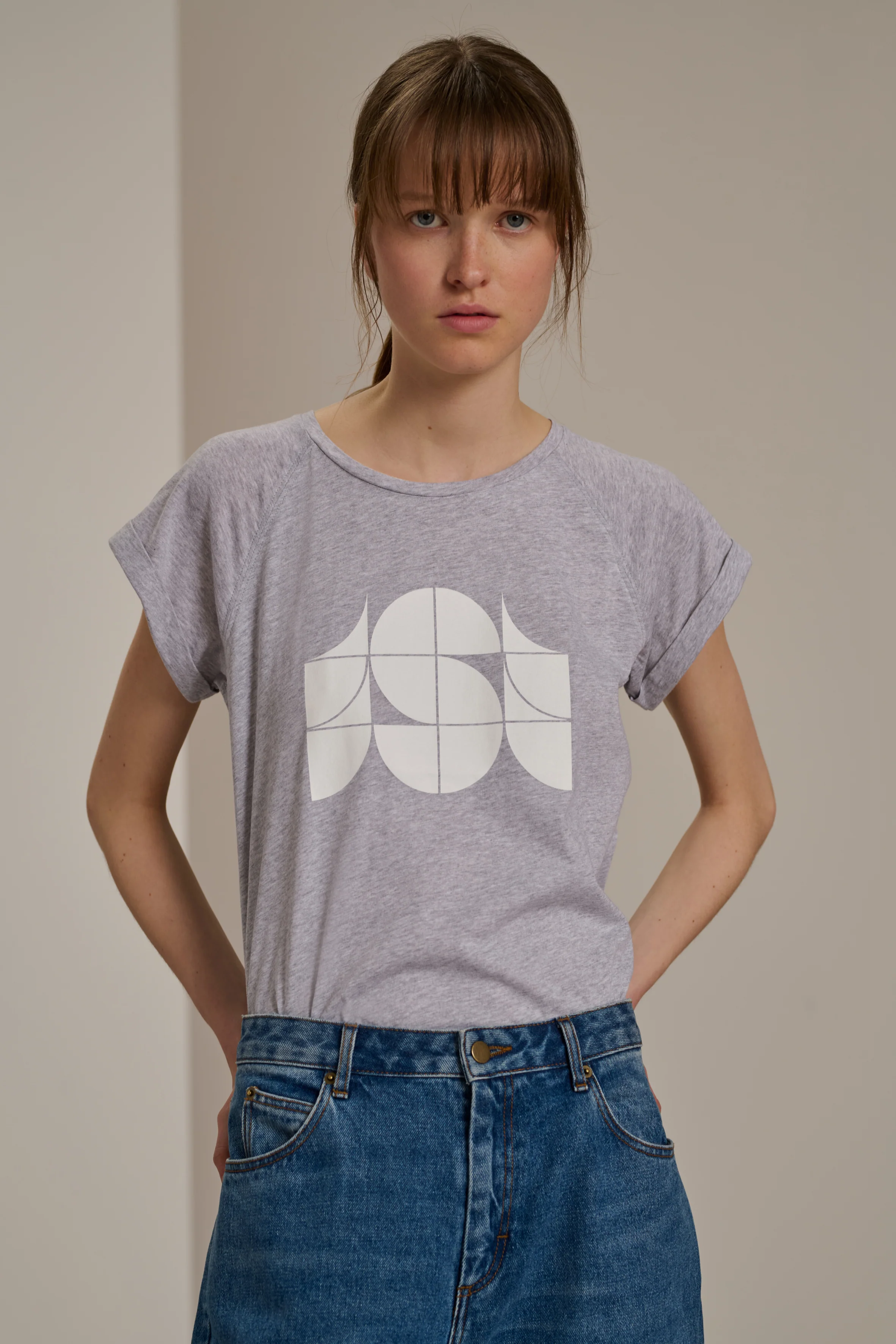 VALENTINA GREY TEE-SHIRT